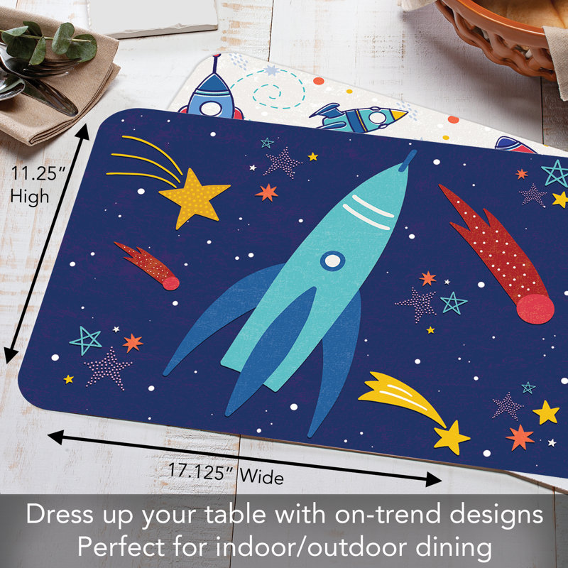 Ensemble de 4 napperons réversibles Zoomie Kids