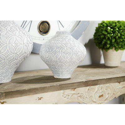 Vase de table en porcelaine bleue Navua