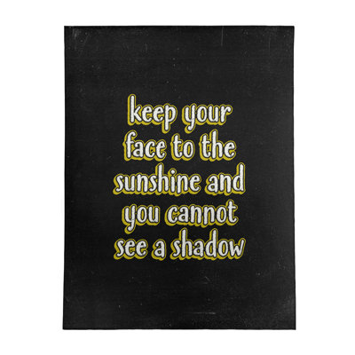Quotes Chenille Indoor Rug
