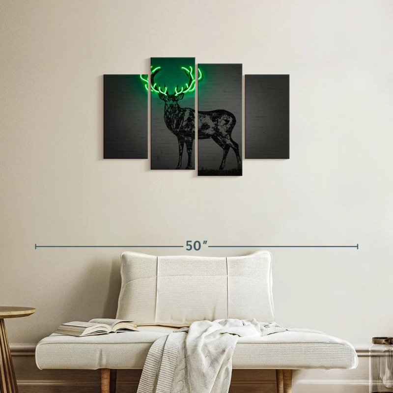 Brampt Glowing Deer, 22" H x 36" W