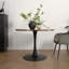 Round Metal Base Dining Table
