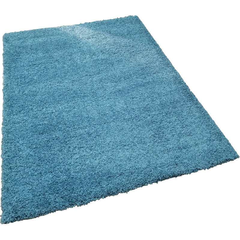 Tapis turquoise / bleu Anie, Rectangle 5 pi x 7 pi