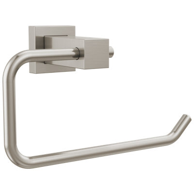 Delta Faucet Velum Toilet Paper Holder, Brushed Nickel Wall Mounted Toilet Paper Holder, Tissue Holder, Stainless