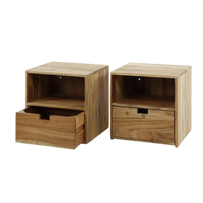 Brott 30cm W Solid Wood Bedside Table