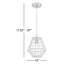 1 - Light Vintage Brass Caged Pendant