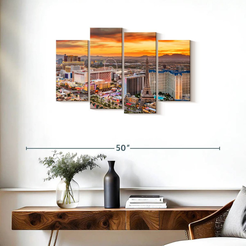 Sireci Las Vegas Skyline, 22"H x 36"W