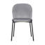 Ensemble de deux chaises d'appoint en velours gris