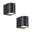 Avont Black 8cm H Integrated LED Outdoor Flush Mount