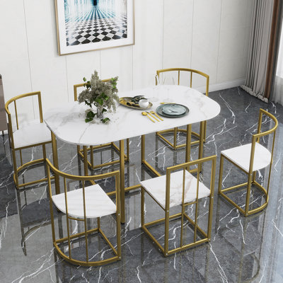 Ensemble de table de salle à manger 7 pièces Modern