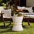 Hourglass shape Outdoor Side Table-2001706014