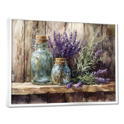 Lavender And Rosemary Bouquet IV - Lavender Wall Art