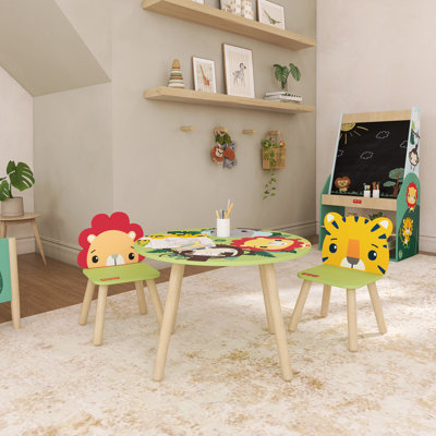Fisher Price Fauna Collection Brave Heart Table Chair Set By by Zoomie Kids