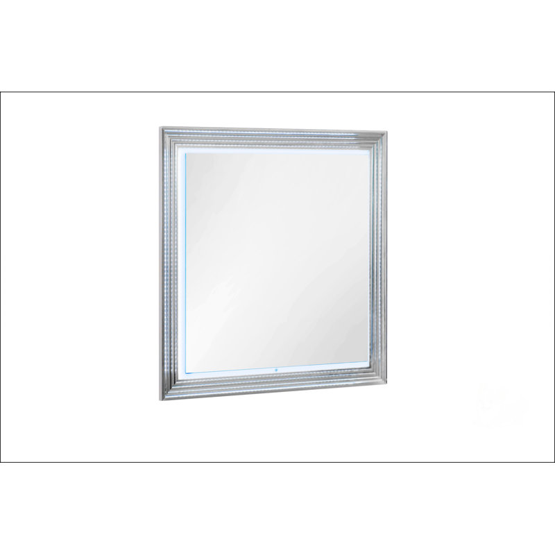 Superbe miroir en marbre avec lumières DEL intégrées, avec un design moderne et élégant pour une esthétique intérieure améliorée.