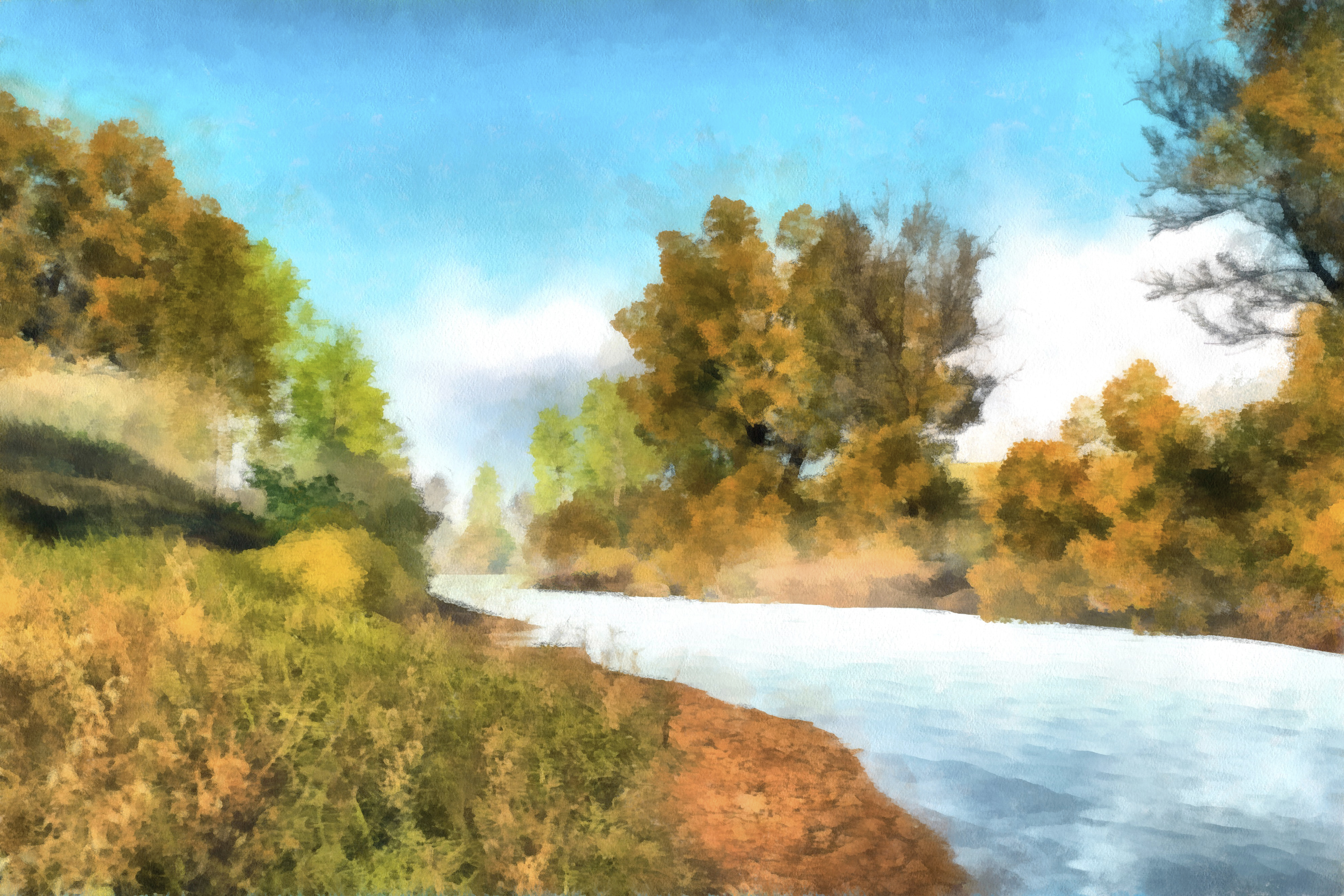 Sown Stream Union Rustic Down Stream IV by Alonzo Saunders - Graphic Art | Wayfair ...
