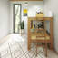 Lit superposé simple au-dessus de simple en bois massif Ambur, blanc / pacane-83101323