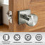 Poignée de porte MHSN06 Poignée de porte ronde en nickel satiné moderne - poignée de porte de couloir et de garde-robe intérieure-126427019-126427020