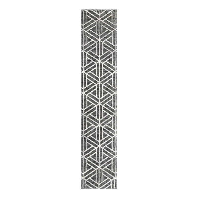 Quercioli Geometric Indoor Rug, Runner 2'7" x 13'