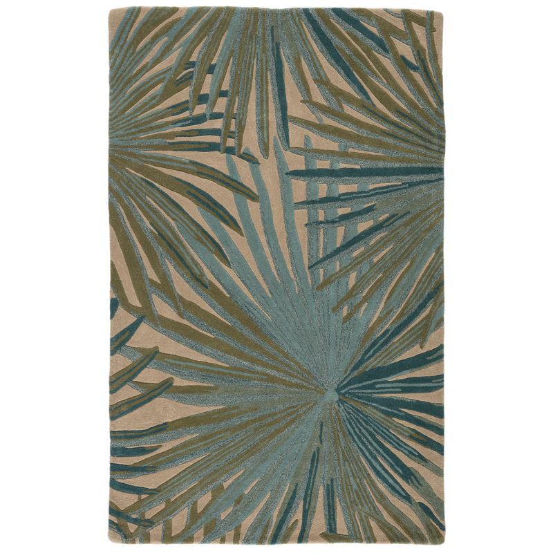 Vandalia Soft Hand-Tufted 100% Wool Tropical Floral Area Rug by Jaipur Living, Rectangle 8' x 11'