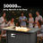 Outdoor Rattan Patio Furniture Set Of 6 With Cushions And Fire Table-1704556984