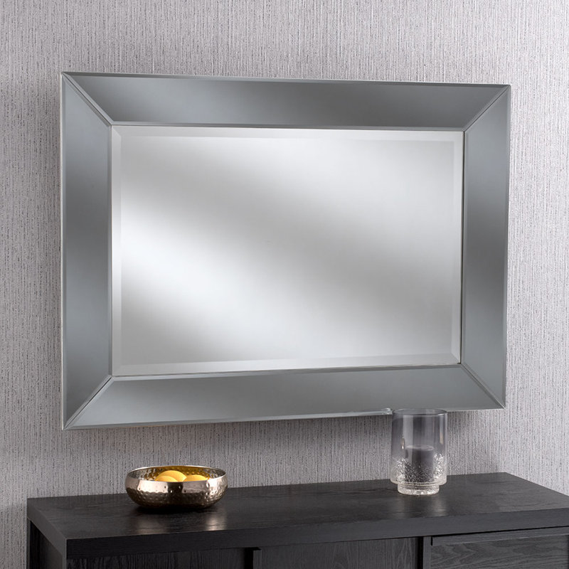 Arjana Wood Flat Wall Mirror