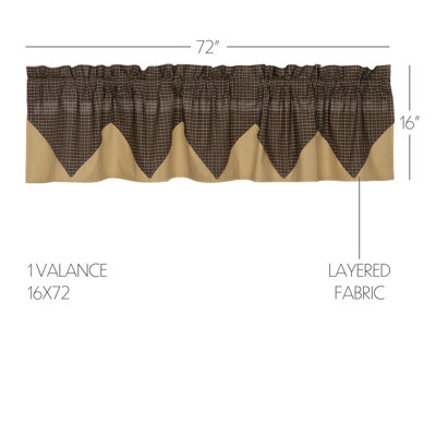 Kettle Grove Cotton Tailored Window Valance