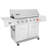 Royal Gourmet 6-burner Free Standing Liquid Propane 74000 BTU Grill with Side Burner and Cabinet-88718616