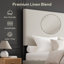 Upholstered Platform Bed With Modern Panel Headboard-584000367-584000361
