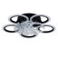 Ventilateur de plafond moderne 20 po avec télécommande, avec lumières, 6 vitesses, 3 vitesses, couleur encastrée, à profil bas, pour cuisine, chambre à coucher