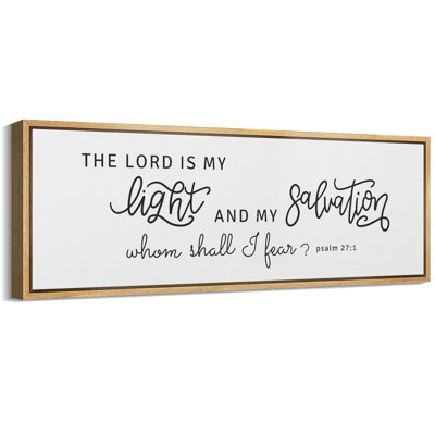 " The Lord Is With You Scripture Sign Biblical Quotes Illustrations Modern Art Decor Black And White " 2 - Pieces