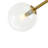 6-Light Sputnik Glass Globe Semi Flush Mount-665862769