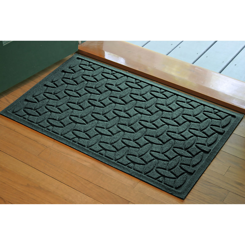Tapis de porte intérieur antidérapant WaterHog Elipse, Evergreen, Rectangle 1 pi 11 po x 2 pi 11 po