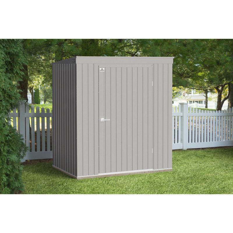 Remise de rangement en acier Elite, 6 x 4, gris froid