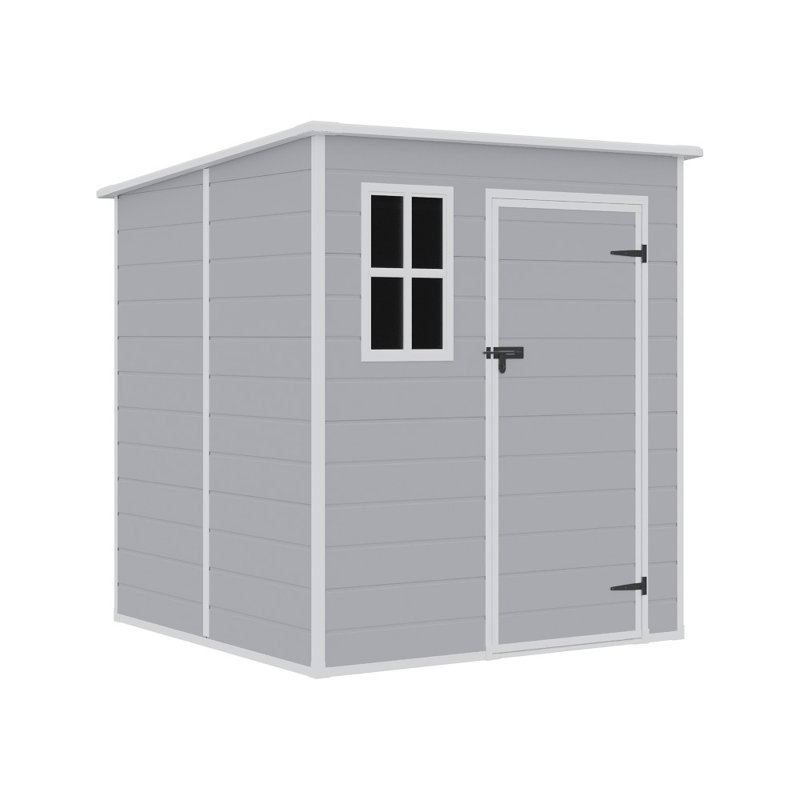 Cath 6ft. W x 6ft. D Plastic Pent Tool Shed