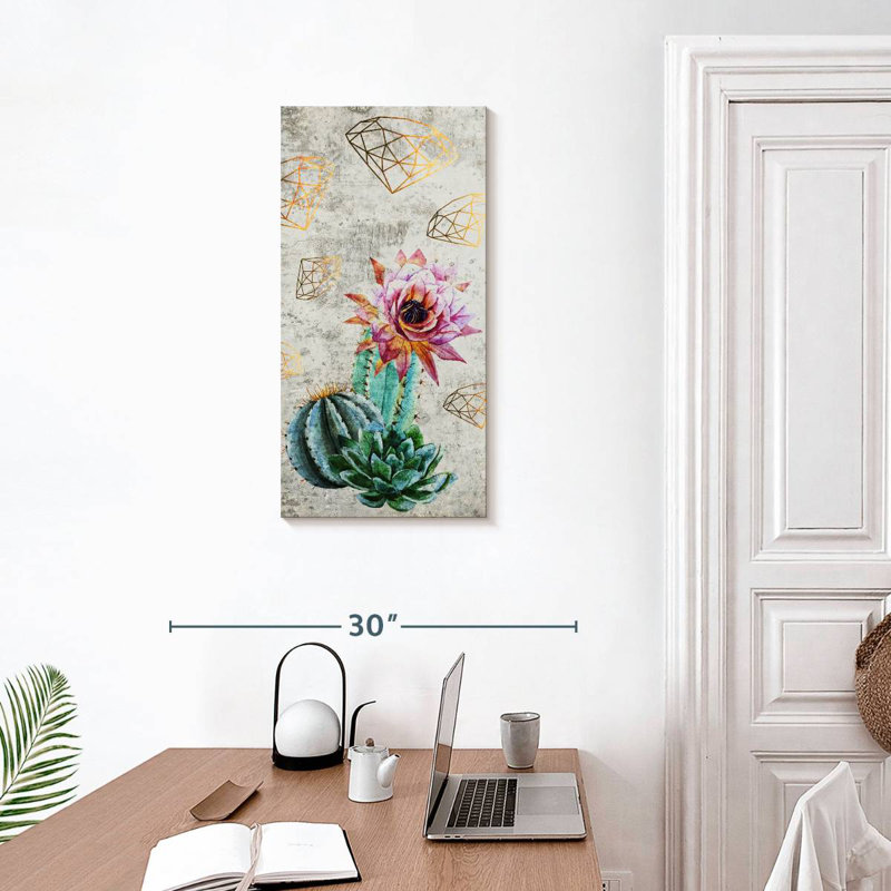Trendy Cactus Flower, 30" H x 15" W