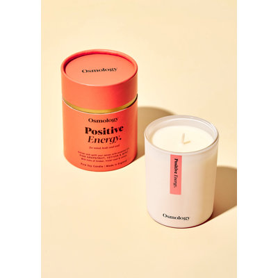 Positive Energy Scented Candle - Pink Grapefruit Vetiver and Mint