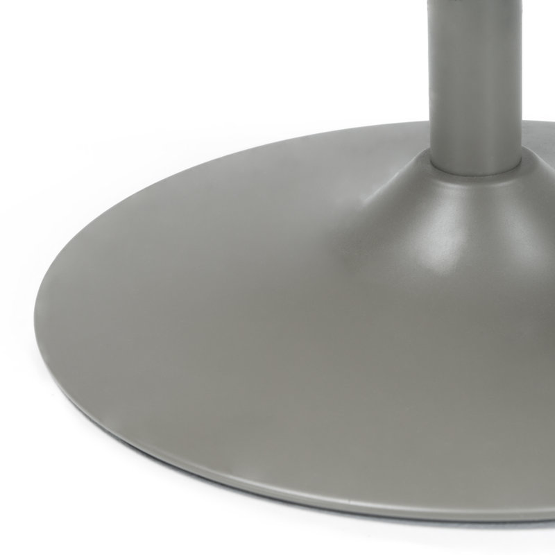 Ehrenfried Outdoor Swivel Bar Stool, Gray