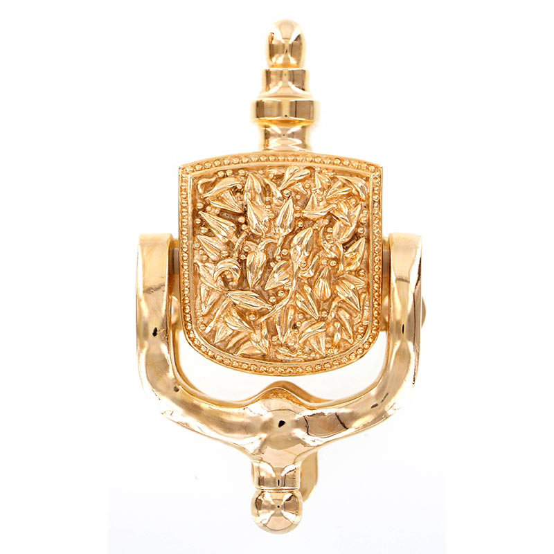 San Michele Door Knocker, Polished Gold