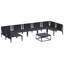 Garden Sofa Set 8 Pcs Anthracite Steel
