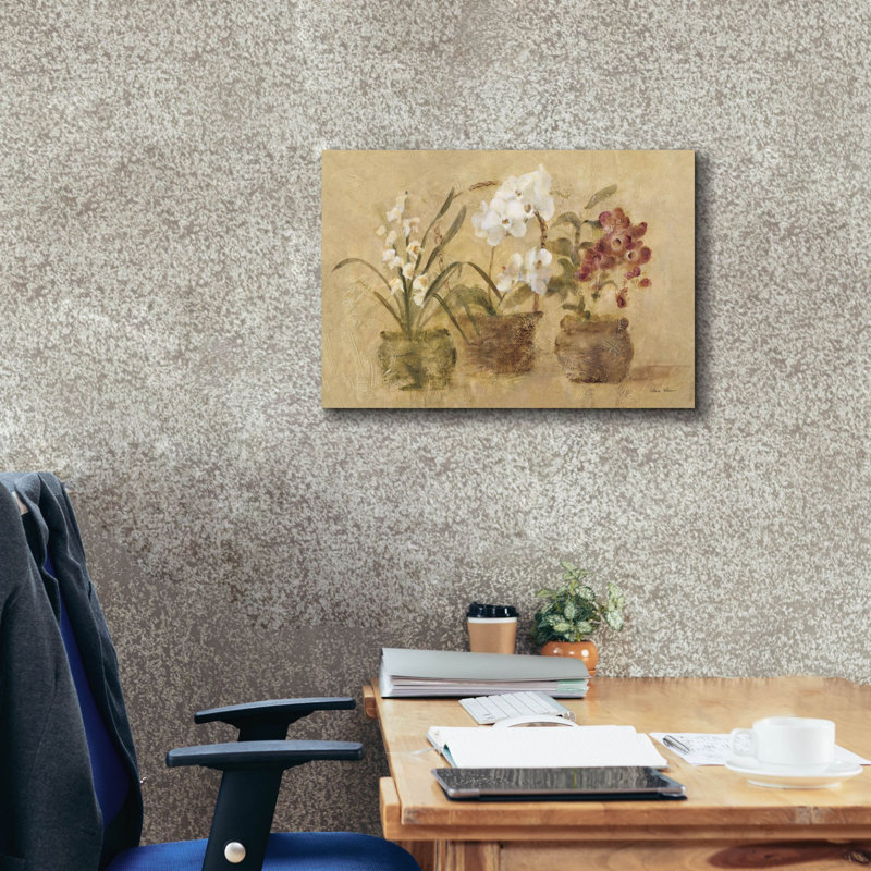 «Collection Of Orchids» par Cheri Blum, art mural sur toile, H 18 po x l 26 po x P 0,75 po