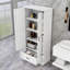 Grande armoire de rangement pour salle de bain avec 1 tiroir, 2 portes et tablette réglable