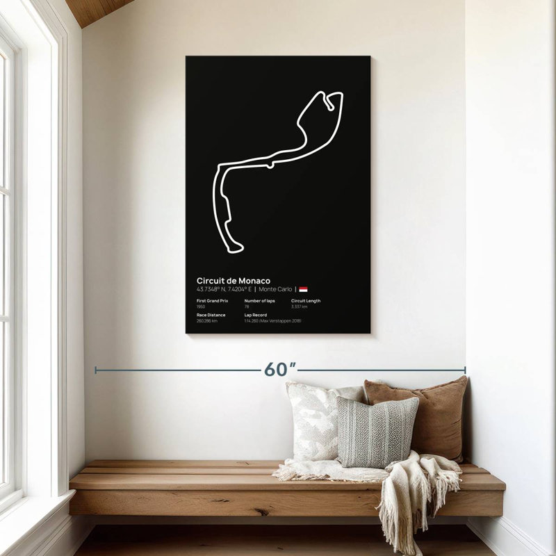 Sireci F1 - Circuit De Monaco I, 45" H x 30" W