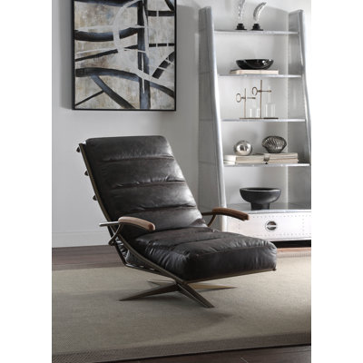 Ashtion Leather Swivel Lounge Chair