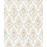 Italian Classics 4 Floral Motif Damask 3D Embossed Wallpaper Roll