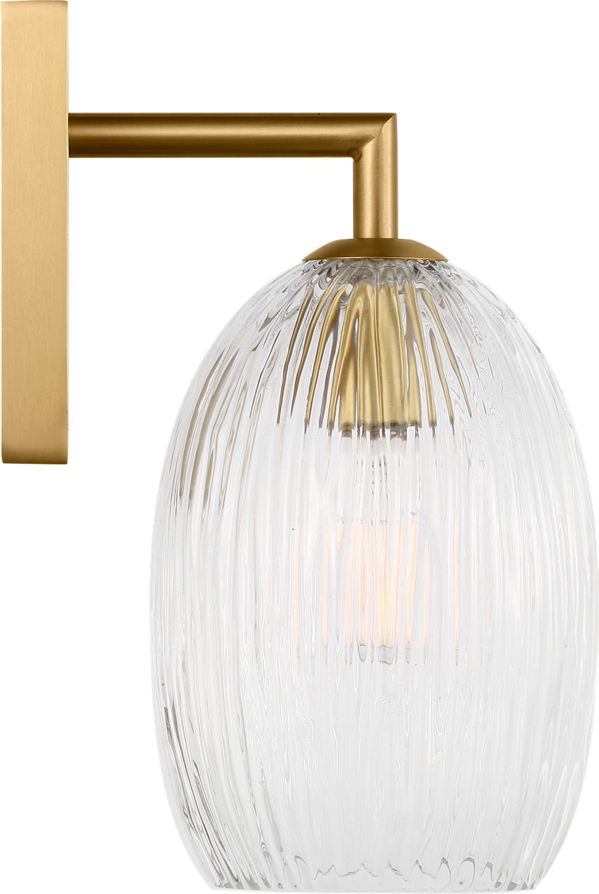 Serafina 10 Sconce, Burnished Brass