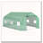Outsunny 11.5' x 10' x 7' Walk-in Greenhouse, Tunnel Green House with Zippered Mesh Door and 6 Mesh Windows, Gardening Plant Hot House with Galvanized Steel Frame, Green-120474094-120474092