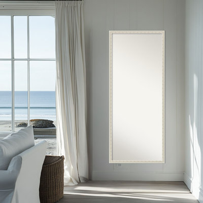Bethany Non-Beveled Wood Framed Full-Length Floor Leaner Mirror