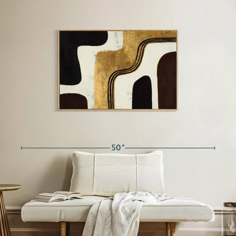 Afrique rétro, Cadre flottant en bois naturel, 37 po x 25 po