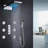 Warsaw Waterfall Rainfall LED Shower Faucet