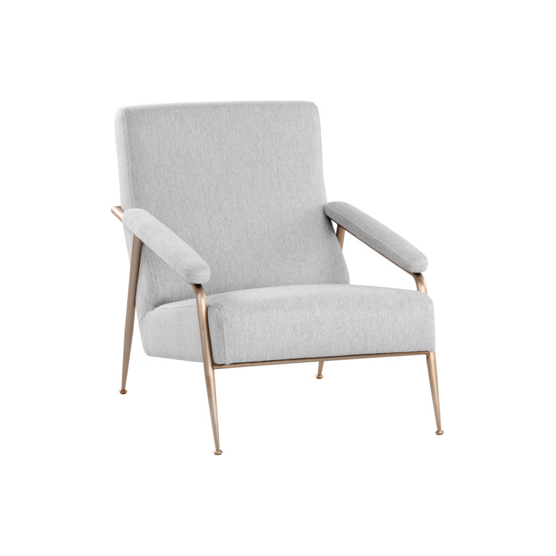 Lounge Chair, Gray Polyester