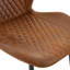 Ensemble de 4 chaises de salle à manger modernes en cuir matelassé Diamond-1383106042